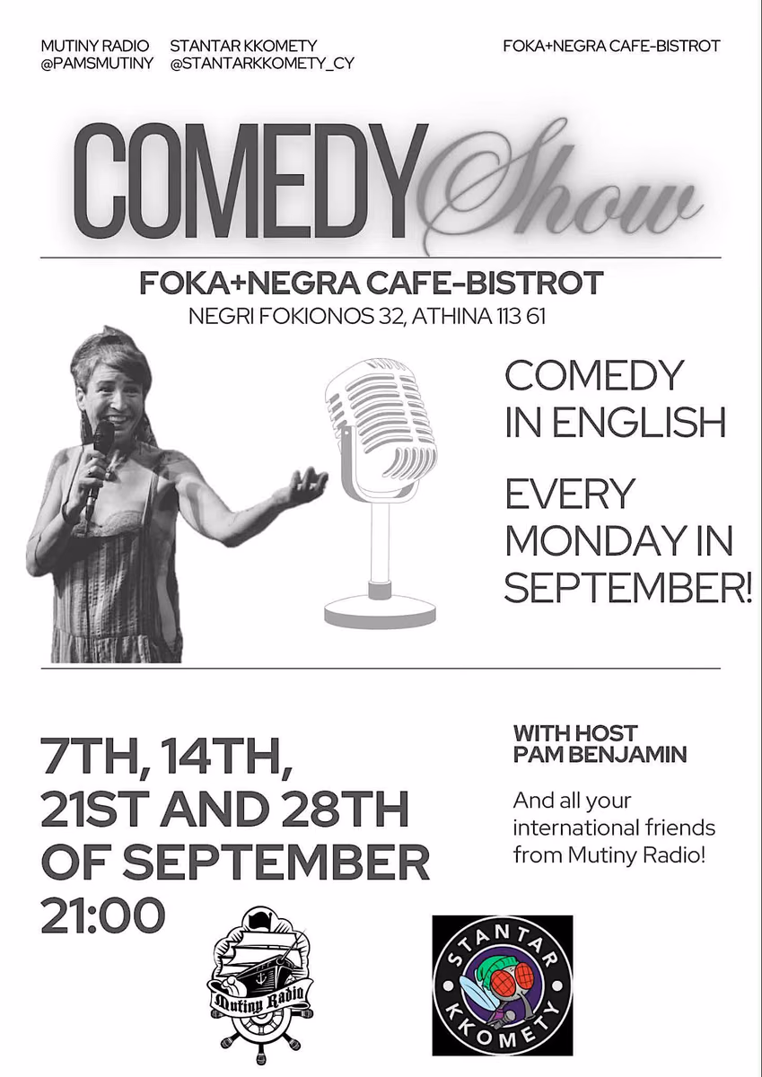 Comedy Mondays in English at Foka Negra