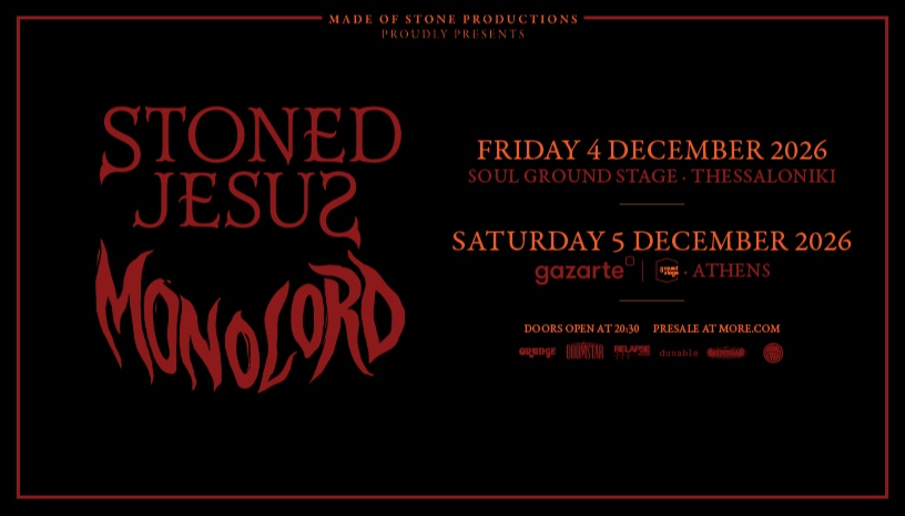 Stoned Jesus και Monolord live στην Ελλάδα